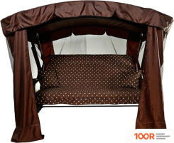 Садовые качели МебельСад ТОР (ГОРОХ, КОРИЧНЕВЫЙ) (375195)