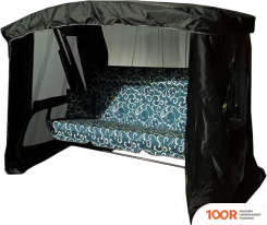 Садовые качели МебельСад РАНГО С4130 (ЗАВИТУШКИ, ТЕМНО-СИНИЙ) (375175)