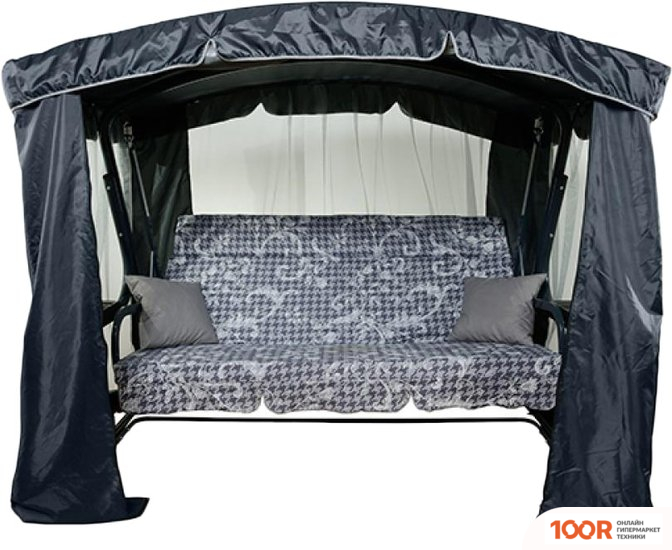 Садовые качели МебельСад РАНГО (КЛЕТКА, ТЕМНО-СИНИЙ) (375151)