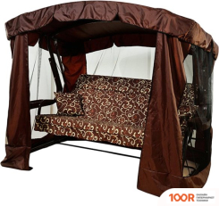 Садовые качели МебельСад РАНГО (ЗАВИТУШКИ, КОРИЧНЕВЫЙ) (375149)