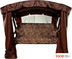 Садовые качели МебельСад РАНГО (ЗАВИТУШКИ, КОРИЧНЕВЫЙ) (375149)