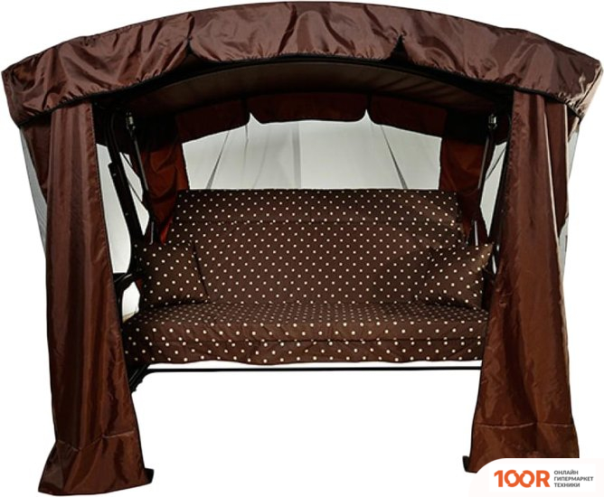 Садовые качели МебельСад РАНГО (ГОРОХ, КОРИЧНЕВЫЙ) (375147)