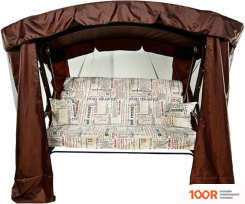 Садовые качели МебельСад РАНГО (ГАЗЕТА, КОРИЧНЕВЫЙ) (375145)