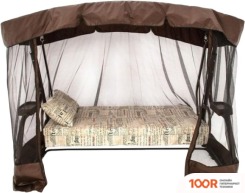 Садовые качели МебельСад РАНГО (ГАЗЕТА, КОРИЧНЕВЫЙ) (375145)