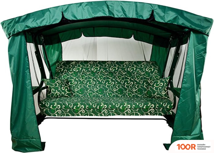 Садовые качели МебельСад МАДАГАСКАР (ЗАВИТУШКИ, ЗЕЛЕНЫЙ) (375116)