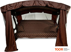 Садовые качели МебельСад МАДАГАСКАР (ГОРОХ, КОРИЧНЕВЫЙ) (375114)