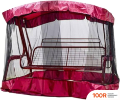 Садовые качели МебельСад АМС ЭКОНОМ 220X145X175 СМ (ЧЕРНО-БОРДОВЫЙ) (375054)