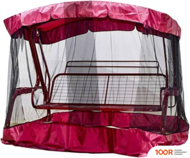 Садовые качели МебельСад АМС ЭКОНОМ 220X145X175 СМ (ЧЕРНО-БОРДОВЫЙ) (375054)