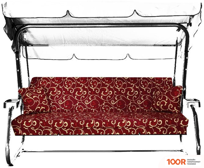 Садовые качели МебельСад 1800Х540 ДЛЯ КАЧЕЛЕЙ С ПОДГОЛОВНИКОМ С212 (375053)