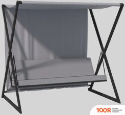 Садовые качели Князев Мебель БРУКЛИН (ЧЕРНЫЙ/СЕРЫЙ) (375042)