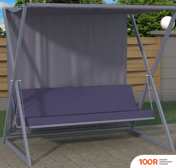 Садовые качели Князев Мебель БРУКЛИН (СЕРЫЙ/СЕРЫЙ) (375039)