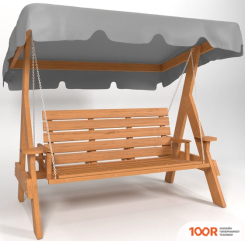 Садовые качели Wooden Story ПРАГА-2 (ДУБ, СЕРЫЙ) (374990)