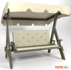 Садовые качели Wooden Story ПРАГА 1 (СТАРОЕ ДЕРЕВО/БЕЖЕВЫЙ/БЕЖЕВЫЙ) (374985)