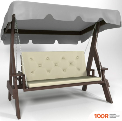 Садовые качели Wooden Story ПРАГА 1 (ПАЛИСАНДР/СЕРЫЙ/БЕЖЕВЫЙ) (374982)