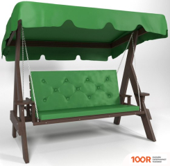 Садовые качели Wooden Story ПРАГА 1 (ПАЛИСАНДР/ЗЕЛЕНЫЙ/ЗЕЛЕНЫЙ) (374981)