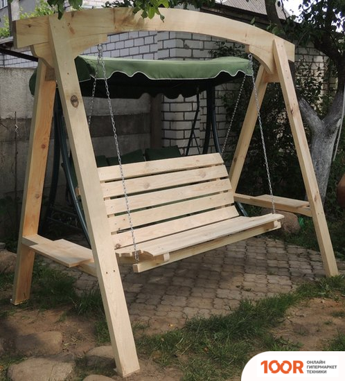 Садовые качели Wooden Story МЮНХЕН-2 (БЕЗ ПОКРАСКИ) (374974)