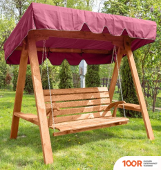 Садовые качели Wooden Story МЮНХЕН-1 ПЛЮС (ДУБ, БОРДО) (374964)