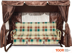 Садовые качели LetoLux ТОРНАДО LUX (ШОКОЛАД/БЕЖЕВЫЙ) (374929)