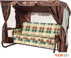 Садовые качели LetoLux ТОРНАДО LUX (ШОКОЛАД/БЕЖЕВЫЙ) (374929)