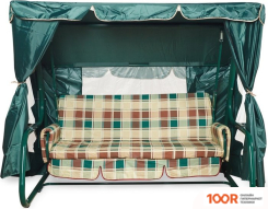 Садовые качели LetoLux ТОРНАДО LUX (ЗЕЛЕНЫЙ/БЕЖЕВЫЙ) (374928)