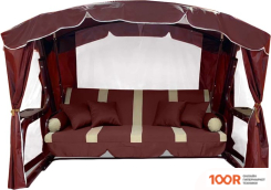 Садовые качели LetoLux СИНГАПУР (БОРДО, ПОЛОСА) (374918)