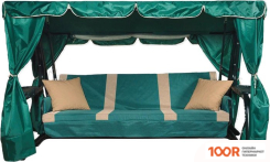 Садовые качели LetoLux НИРВАНА PREMIUM 76 (ЗЕЛЕНЫЙ, ПОЛОСА) (374915)