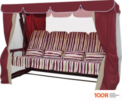 Садовые качели Arno-Werk ЭЛИТ ЛЮКС+ 2016-КД-41/Л+ (БОРДО) (374885)