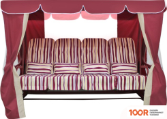 Садовые качели Arno-Werk ЭЛИТ ЛЮКС+ 2016-КД-41/Л+ (БОРДО) (374885)