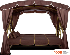 Садовые качели Arno-Werk ЭЛЕГАНТ ЛЮКС+ КОВКА (КОРИЧНЕВЫЙ/ЗОЛОТО) (374880)