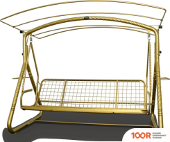 Садовые качели Arno-Werk ЭЛЕГАНТ ЛЮКС+ КОВКА (КОРИЧНЕВЫЙ/ЗОЛОТО) (374880)