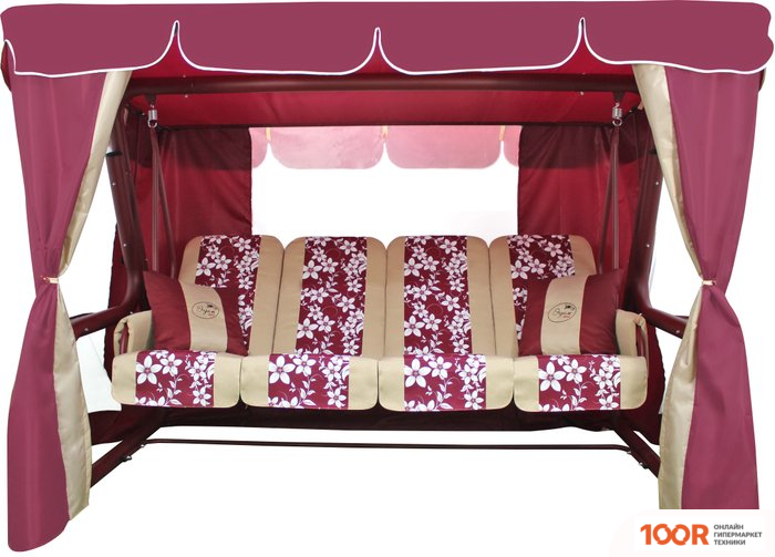 Садовые качели Arno-Werk ЭДЕМ ПРЕМИУМ 76 2017-КД-59/П (БОРДО) (374877)