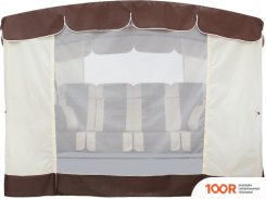 Садовые качели Arno-Werk ЭДЕМ ЛЮКС 76 2017-КД-59/Л (ШОКОЛАДНЫЙ/КОРИЧНЕВЫЙ КАРКАС) (374876)