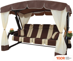 Садовые качели Arno-Werk ЭДЕМ ЛЮКС 76 2017-КД-59/Л (ШОКОЛАДНЫЙ/КОРИЧНЕВЫЙ КАРКАС) (374876)