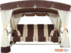 Садовые качели Arno-Werk ЭДЕМ ЛЮКС 76 2017-КД-59/Л (ШОКОЛАДНЫЙ/БЕЖЕВЫЙ КАРКАС) (374875)