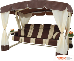 Садовые качели Arno-Werk ЭДЕМ ЛЮКС 76 2017-КД-59/Л (ШОКОЛАДНЫЙ/БЕЖЕВЫЙ КАРКАС) (374875)