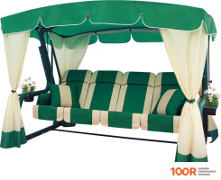 Садовые качели Arno-Werk ЭДЕМ ЛЮКС 76 2017-КД-59/Л (ЗЕЛЕНЫЙ/ЗЕЛЕНЫЙ КАРКАС) (374874)