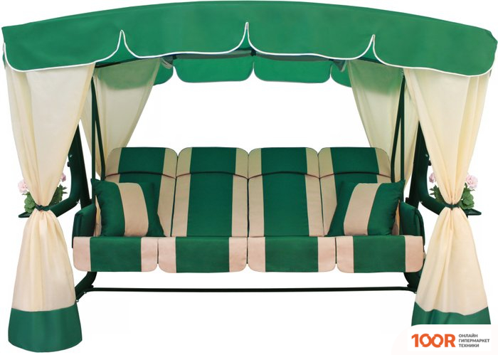 Садовые качели Arno-Werk ЭДЕМ ЛЮКС 76 2017-КД-59/Л (ЗЕЛЕНЫЙ/ЗЕЛЕНЫЙ КАРКАС) (374874)