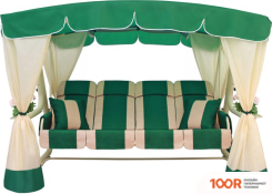 Садовые качели Arno-Werk ЭДЕМ ЛЮКС 76 2017-КД-59/Л (ЗЕЛЕНЫЙ/БЕЖЕВЫЙ КАРКАС) (374873)