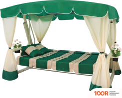 Садовые качели Arno-Werk ЭДЕМ ЛЮКС 76 2017-КД-59/Л (ЗЕЛЕНЫЙ/БЕЖЕВЫЙ КАРКАС) (374873)