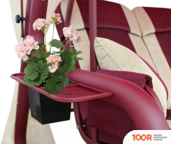 Садовые качели Arno-Werk ЭДЕМ ЛЮКС 76 2017-КД-59/Л (БОРДОВЫЙ/БОРДОВЫЙ КАРКАС) (374872)