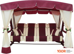 Садовые качели Arno-Werk ЭДЕМ ЛЮКС 76 2017-КД-59/Л (БОРДОВЫЙ/БОРДОВЫЙ КАРКАС) (374872)