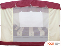 Садовые качели Arno-Werk ЭДЕМ ЛЮКС 76 2017-КД-59/Л (БОРДОВЫЙ/БЕЖЕВЫЙ КАРКАС) (374871)