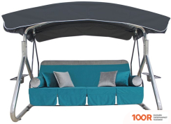 Садовые качели Arno-Werk ХРОМ 2020-КД-2 (ЧЕРНЫЙ/СИНИЙ) (374870)