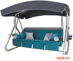 Садовые качели Arno-Werk ХРОМ 2020-КД-2 (ЧЕРНЫЙ/СИНИЙ) (374870)