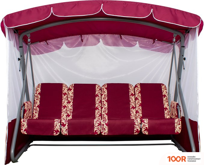 Садовые качели Arno-Werk ОАЗИС ПРЕМИУМ+ 2016-КД-40/П+ (БОРДО) (374853)