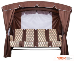 Садовые качели Arno-Werk ОАЗИС ЛЮКС ПЛЮС 2016-КД-40/Л+ (ШОКОЛАДНЫЙ) (374846)