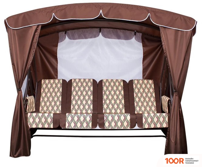 Садовые качели Arno-Werk ОАЗИС ЛЮКС ПЛЮС 2016-КД-40/Л+ (ШОКОЛАДНЫЙ) (374846)