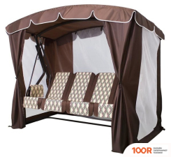 Садовые качели Arno-Werk ОАЗИС ЛЮКС ПЛЮС 2016-КД-40/Л+ (ШОКОЛАДНЫЙ) (374846)