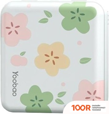 Внешний аккумулятор Yoobao M4 MINI (БЕЛЫЙ, ЦВЕТОК) (374325)