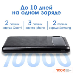 Внешний аккумулятор Walker WB-910 10000MAH (ЧЕРНЫЙ) (374252)